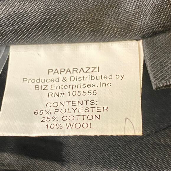 PAPARAZZI by BIZ Woolblend Black & White Dress S Winter Pick Stitch Embossed - Picture 11 of 12